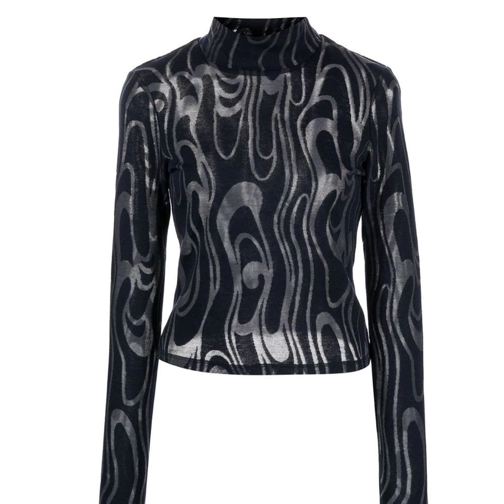 Eckhaus Latta Shrunk Turtleneck in Wave